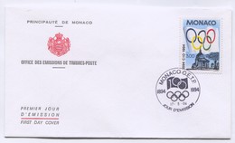Delcampe - OLYMPIC OLYMPIADE COMMITTEE - MONACO O.E.T.P. 1994. FDC COVER - FDC