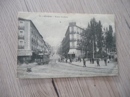 CPA 34 Hérault Béziers  Avenue Gambetta Tramway - Beziers