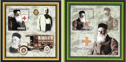 TIMBRES - STAMPS - SELLOS - MOÇAMBIQUE / MOZAMBIQUE - 2002 - PRIX NOBEL - HENRI DUNANT - 2 BLOCS AVEC TIMBRES NEUFS -MNH - Henry Dunant