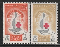 Nouvelles Hébrides - N°199/200 ** (1963) Croix Rouge - Neufs