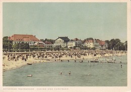 AK Ostseebad Travemünde - Casino Und Kurstrand - 1956 (38496) - Luebeck-Travemuende