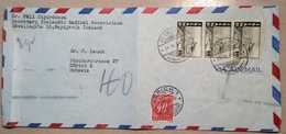 Iceland 1947 30aur On 1948 Air Mail POSTAGE DUE Cover > Schweiz (Portomarken Island Islande Brief Lettre - Cartas & Documentos