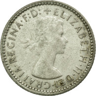 Monnaie, Australie, Elizabeth II, Sixpence, 1960, Melbourne, TTB, Argent, KM:58 - Sixpence