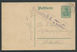 Postwaardestuk 5 Pf Stempel Malmedy  1.3.16 - OC55/105 Eupen & Malmédy