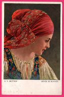 K.V. Muttich - Devce Ze Slovace - Portrait De Femme - Foulard - V.K.K.V. - 1914 - Muttich, C.V.