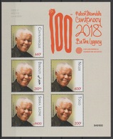 Djibouti Central Africa Togo Sierra Leone Niger 2018 PAN African Postal Union Nelson Mandela Madiba 100 Years - Centrafricaine (République)