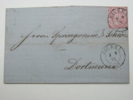 1871 , EICKEL , Klarer Stempel Auf Brief - Storia Postale