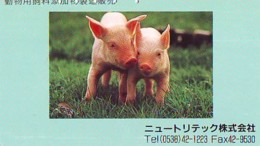 Télécarte Japon *  YEAR Of The PIG (己亥) ZODIAC  (601) COCHON * PHONECARD JAPAN * TK * SCHWEIN * PORCO * VARKEN - Zodiaque