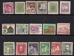 Ceskolovensko Selection Of 17 Used Stamps ( B441 ) - Collections, Lots & Séries