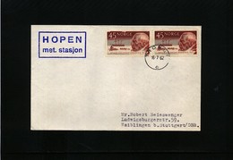 Norway 1962 Hopen Meteorology Station Interesting Letter - Stations Scientifiques & Stations Dérivantes Arctiques