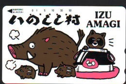 Télécarte Japon * YEAR Of The PIG (己亥) ZODIAC * (712) COCHON * PHONECARD JAPAN * TK * SCHWEIN * PORCO * VARKEN - Zodiaque