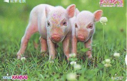 Carte Prépayée Japon * YEAR Of The PIG (己亥) ZODIAC * (720) COCHON *  PREPAIDCARD JAPAN * TK * SCHWEIN * PORCO * VARKEN - Dierenriem