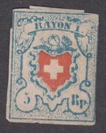 SWITZERLAND 1851 - Coat Of Arms RAYON I Mint No Gum - 1843-1852 Federale & Kantonnale Postzegels