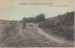 CPA Précurseur Nassogne - Promenade Vers Saint-Léonard (avec Animation) - Nassogne