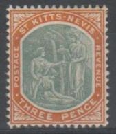 SAINT KITTS-NEVIS - 1903 3d Columbus. Scott 5. Mint * - St.Christopher-Nevis-Anguilla (...-1980)