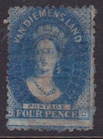 Tasmania 1865 P.12 SG 73 Mint Hinged (large Part Original Gum) - Ongebruikt