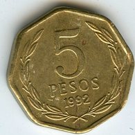 Chili Chile 5 Pesos 1992 KM 232 - Chile