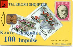 Télécarte Puce Albanie  Timbre Stamp Téléphone PTT_ve -  Phonecard  (G 652) - Albania