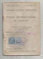 Permis International De Conduire , 1966 ,préfecture D'Indre Et Loire,TOURS,Touring Club De France , Frais Fr 2.25 - Ohne Zuordnung