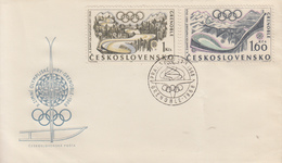 Enveloppe  FDC  1er  Jour  TCHECOSLOVAQUIE   Jeux  Olympiques    GRENOBLE   1968 - Winter 1968: Grenoble