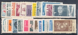 BRAZIL 1965  YEAR COLLECTION  - 23 COMMEMORATIVES  STAMPS (  Aéreos Included) - Komplette Jahrgänge