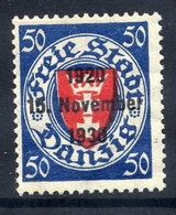 DANZIG 1930 10th Anniversary Of Free City Overprint On 50 Pfg. MNH / **. Michel 228 - Neufs