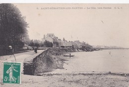 Carte 1910 SAINT SEBASTIEN LES NANTES / LA COTE VERS NANTES - Saint-Sébastien-sur-Loire