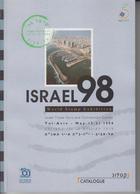 ISRAEL 1998 WORLD STAMP EXHIBITION TEL AVIV CATALOGUE WITH 2 IMPERFORATED S/SHEETS KING SOLOMON'S TEMPLE ZIPPORY MOSAIC - Cataloghi Di Case D'aste