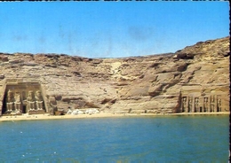 Abu Simbel - The Two Rock Temples - Formato Grande Viaggiata Mancante Di Affrancatura – E 9 - Temples D'Abou Simbel