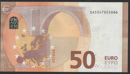 50 EURO ITALIA  SA  S017  Ch. "34"  - DRAGHI   UNC - 50 Euro