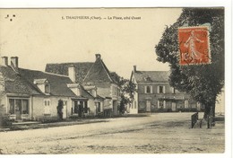 Carte Postale Ancienne Thaumiers - La Place, Côté Ouest - Thaumiers