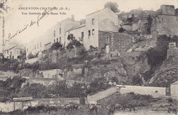 ARGENTON CHATEAU (D.-S.) Vue Générale De La Basse Ville Circulée  1917 - Argenton Chateau