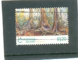1993 CHRISTMAS ISLAND Y & T N° 395 ( O ) Arbres 1$20 - Christmas Island