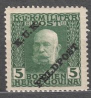 Austria Feldpost 1915 Mi#4 Mint Hinged - Ongebruikt