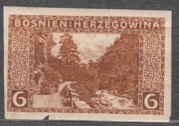 Austria Occupation Of Bosnia 1906 Pictorials Mi#33 U Imperforated, Mint Hinged - Ungebraucht