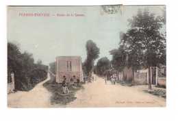 94 Le Plessis Trevise Route De La Queue Cpa Carte Colorisée Edit Meunier Cachet 1906 - Le Plessis Trevise