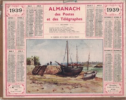ALMANACH DES POSTES 1939 - FORMAT LIVRET CARTONNE SIMPLE- COMPLET AVEC CARTE - DEPARTEMENT DU GARD - Big : 1941-60