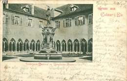 291218 - 68 Gruss Aus COLMAR I Els Schöngauer Denkmal Im Unterlinden Rloster - Cloître - Colmar