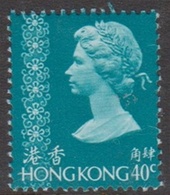 Hong Kong 1975 Queen Elizabeth II Definitives 40c Blue Green, Mint Never Hinged - Ungebraucht