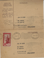 1950-Carte Postale De L'Office Des T P Avec Réponse   Affr. Dallay N°363 SEUL  15, 00 F - Sonstige & Ohne Zuordnung