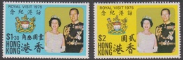 Hong Kong Scott 304-305 1975 Royal Visit, Mint Never Hinged - Ongebruikt