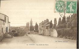 OUDON   La   Route De    Paris   CPA  1922 - Oudon