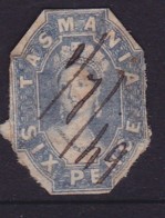 Tasmania 1860 Imperf SG 44 Used Cut To Shape - Used Stamps