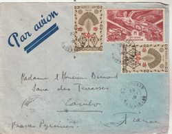 Madagascar Lettre Avion De ANTSIRABE 22/11/1947  à Cambo Basses Pyrénées - Brieven En Documenten