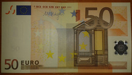 SLOVAKIA 50 Euro 2002 E-serie UNC, DRAGHI Sign, Printer R052 - 50 Euro