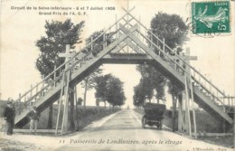 76 - LONDINIERES - Circuit De La Seine Inferieure 1908 - Grand Prix De L'ACF - Passerelle Apres Le Virage - Londinières