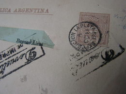 Impresso La Plata  1889 - Brieven En Documenten