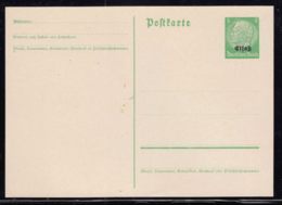 Germany Occupation France In WWII Elssas Alsace, Nice Mint Postal Card - Occupation 1938-45