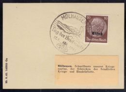 Germany Occupation France In WWII Elssas Alsace, Nice Pice With Stamp And Special Postmark - Occupation 1938-45