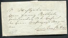 AUTRICHE - LETTRE DE WIEN LE 18/7/1847 AVEC SUPERBE VIGNETTE DE FERMETURE - TB - ...-1850 Vorphilatelie